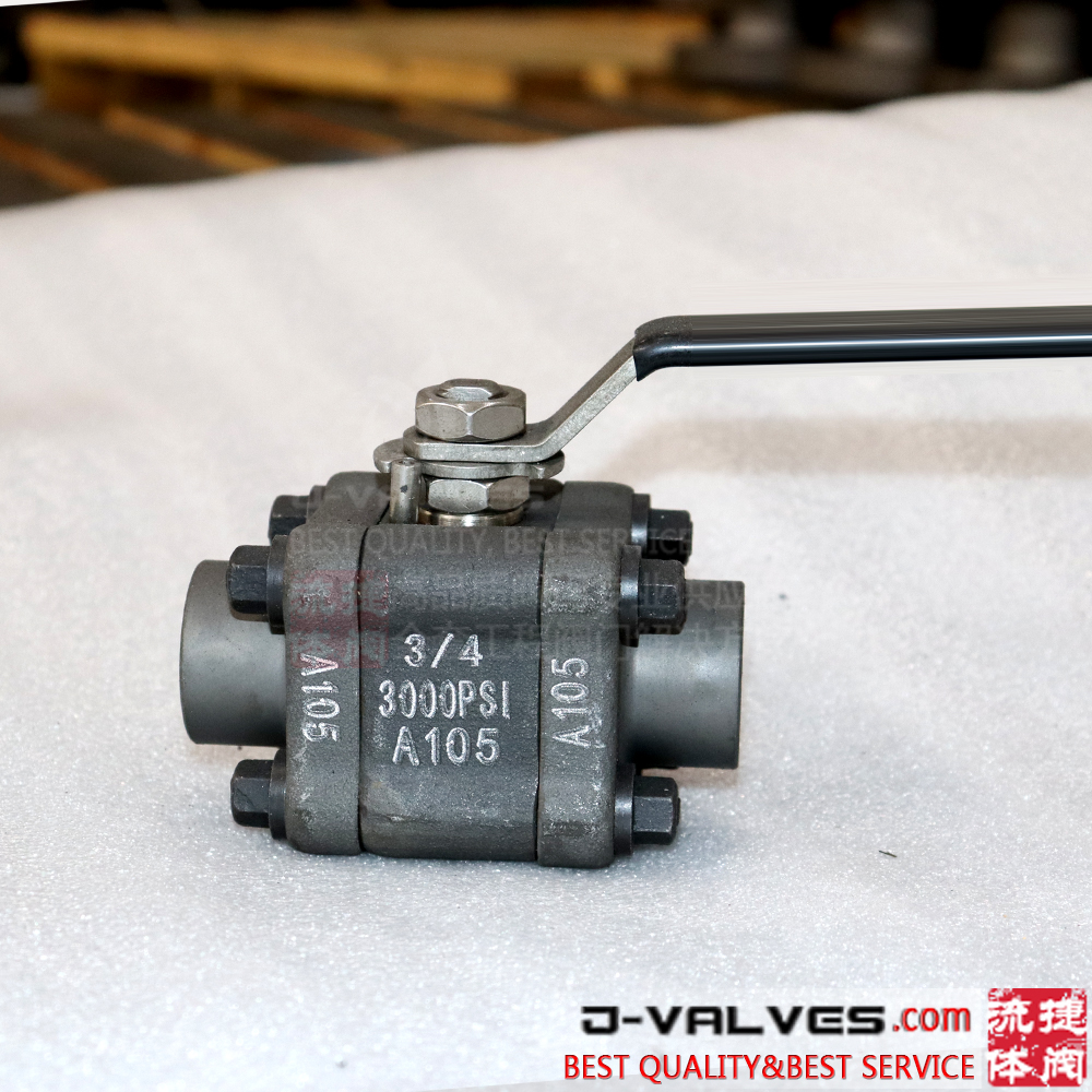 Válvula de bola flotante de soldadura de soldadura A105 3000PSI