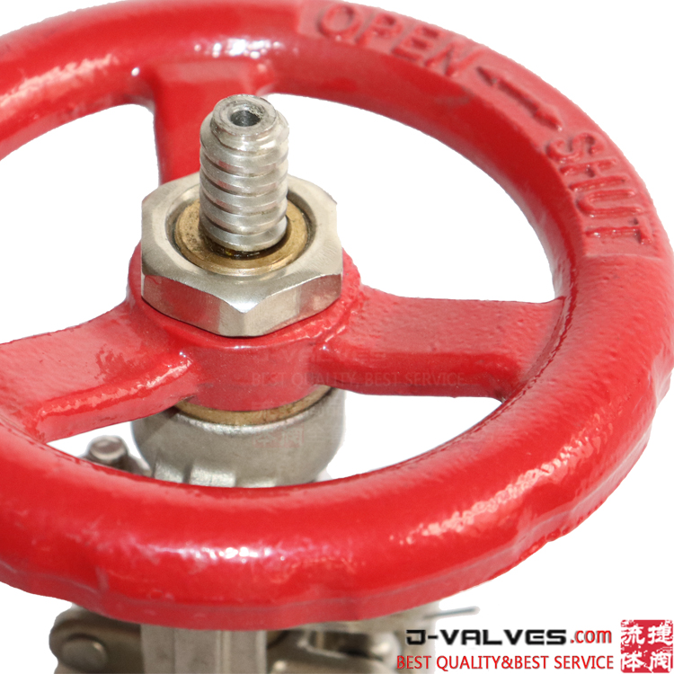 Válvula de compuerta con brida de 0,5 pulgadas de acero inoxidable 