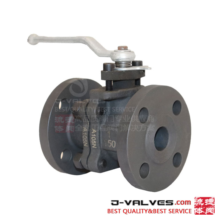 CL150 Forged Steel A105N Eminos de la brida de 2 piezas Válvula de bola flotante