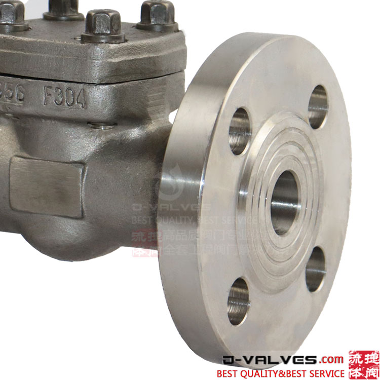 Swing Tipo 800# F304 Válvula de retención de brida de acero inoxidable de Foregd