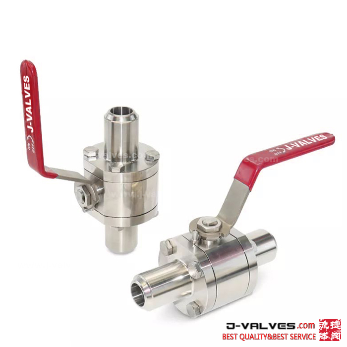 Válvula de bola soldada de bulto extendida de acero inoxidable de acero inoxidable forjado