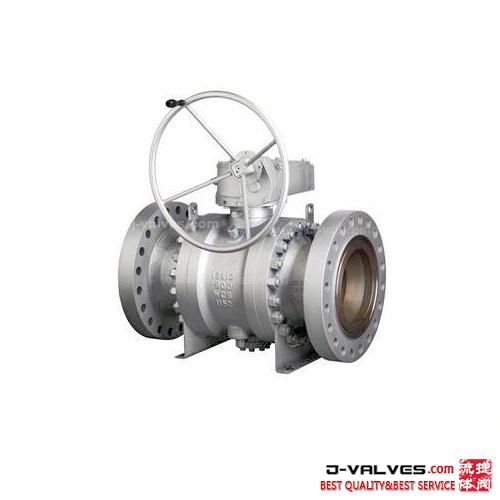 ANSI Válvula de bola de trunnion de acero para la brida de 3 piezas con equipo con equipo