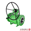 API6D Full Bore Forged Steel A105 Operador de engranaje Válvulas de bola de transmisión 