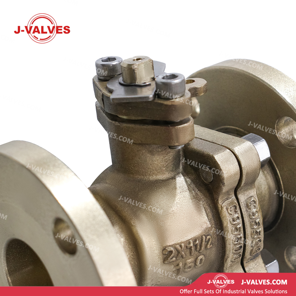 Producto de válvula industrial de calidad Hecho en China J-Valvas J-Níquel de aluminio Bronce C95500 2PC 2 '' Reduzca la válvula de bola flotante con brida