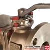 Aluminio Bronce C95800 Diseño seguro de dispositivo anti estático Válvula de bola con brida completa