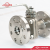 J-Válvulas China 2 PC BLANGE END ACERO INOXIDABLE CF8/CF8M/CF3/CF3M Reduzca la válvula de bola flotante