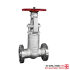 API600 4 pulgadas 900 lb de acero inoxidable CF3M Sello de presión Válvula de compuerta con brida de alta presión 