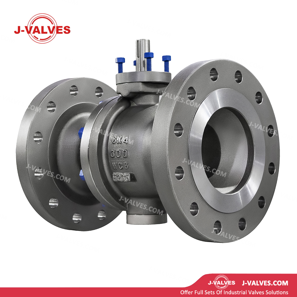 J-válvulas j-fabricadas en China 6*4 pulgadas ANSI Clase 300 Carbon Steel WCB Boltea Bolte con brida superior GRANDE DEL END GRANDE/OPERACIÓN ELÉCTRICA/PNEUMÁTICA 2 PC REDUCCIÓN