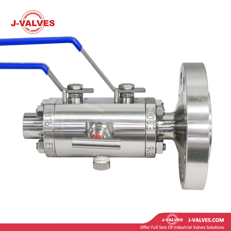 Producto de válvula industrial de calidad Hecho en China J-Valvas 2*1/2 ′ ′ Bida y hilo Acero inoxidable F316 600LB Válvula de bola DBB