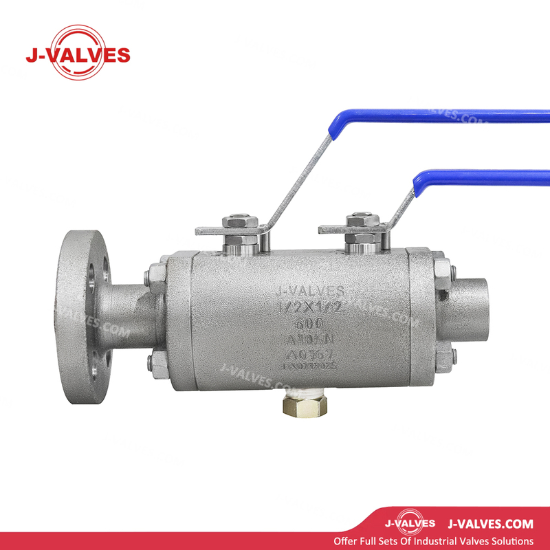 Producto de válvula industrial de calidad Hecha en China J-Válvulas 1/2 ′ ′ GRANDA Y PRUEBA ACERO ACERO A105N VÁLVULA DE BALL DBB
