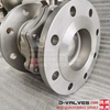 Válvula de bola CF8 flangante de brida con almohadilla de montaje ISO5211
