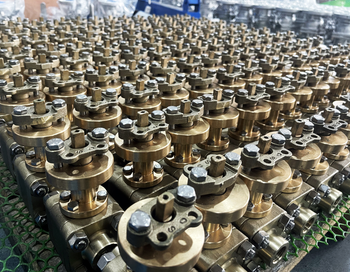 Válvula de bola flotante de bronce forjado B63200