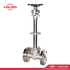 Producto de válvula industrial de calidad Hecho en China J-Válvulas 150 lb estancamientos de baja temperatura Acero F304 Válvula de compuerta con brida de tallo extendido