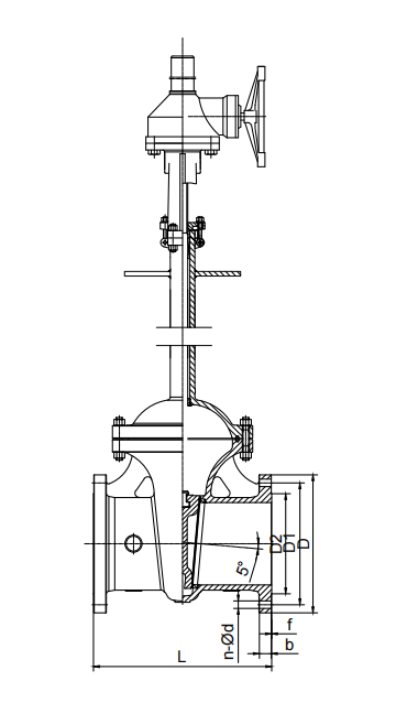 Acero inoxidable A351 CF8 Eminos con bridas Válvula de compuerta criogénica