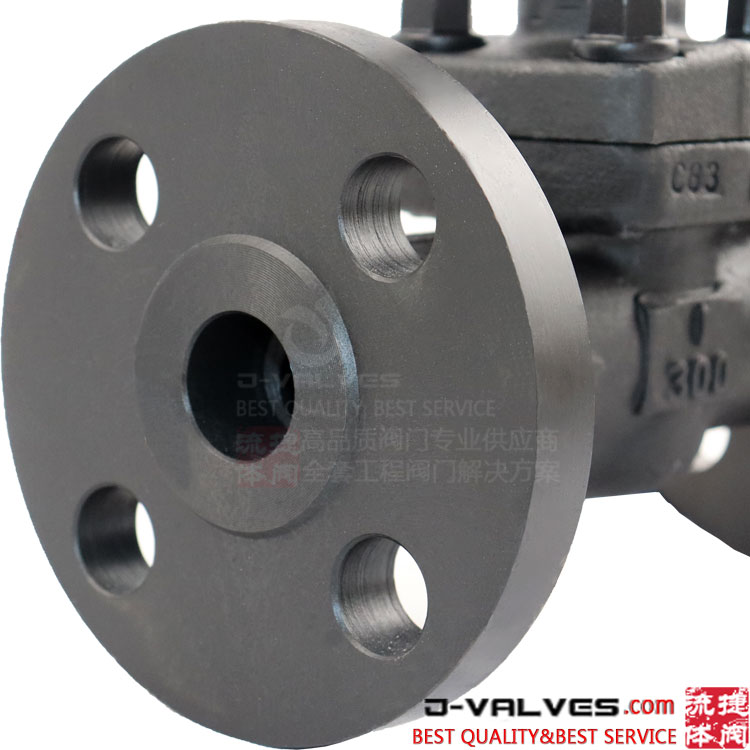 Válvula de puerta de brida de 1 pulgada Fored A105N 300LB RF con rueda de mano