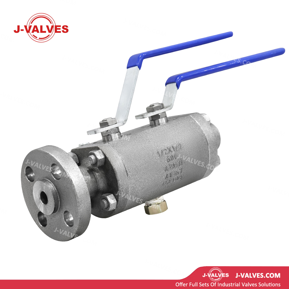 J-Valvas China Control Gas 900LB RTJ & HITRO Duplex Acero inoxidable Válvula de bola DBB