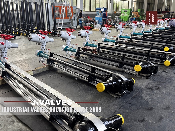 V&aacute;lvula de bola de v&aacute;stago extendido completamente soldada para temperatura ultrabaja con actuador el&eacute;ctrico (3)