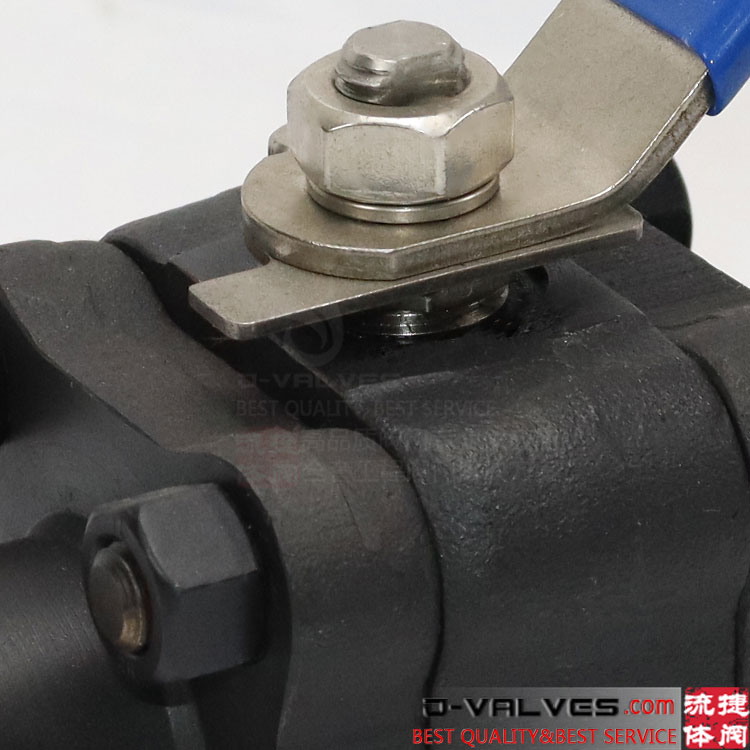 Válvula de bola de 3pc de acero de acero carbono forjado A105