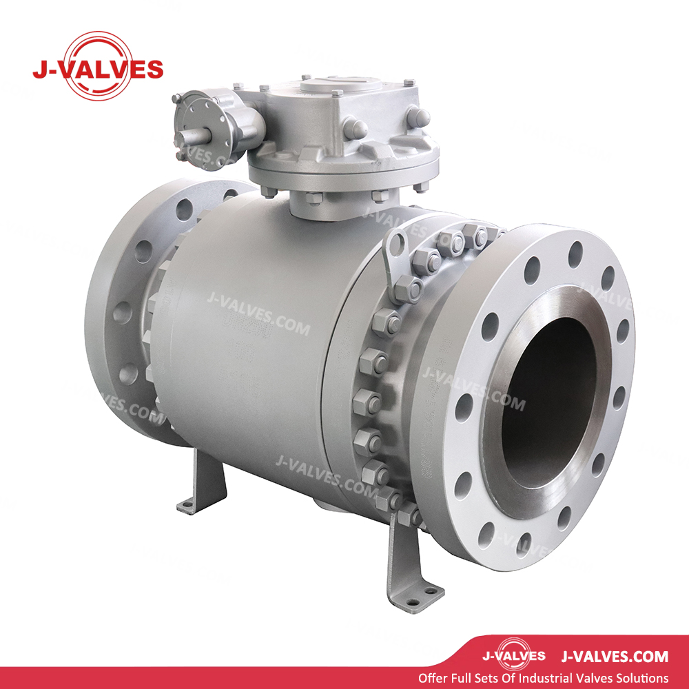 Producto de válvula industrial de calidad Hecho en China J-Valvas Fordeadas de acero al carbono A105 3pc Bida de brida Válvula de bola montada