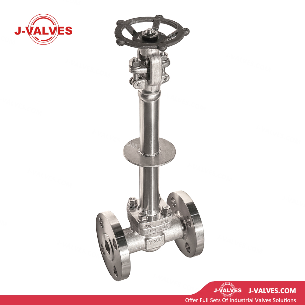 Producto de válvula industrial de calidad Hecho en China J-Válvulas 150 lb estancamientos de baja temperatura Acero F304 Válvula de compuerta con brida de tallo extendido