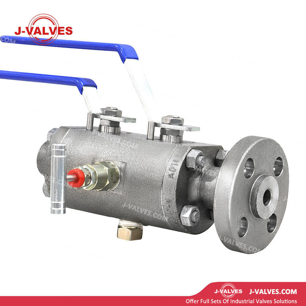 J-Valvas China Control Gas 900LB RTJ & HITRO Duplex Acero inoxidable Válvula de bola DBB
