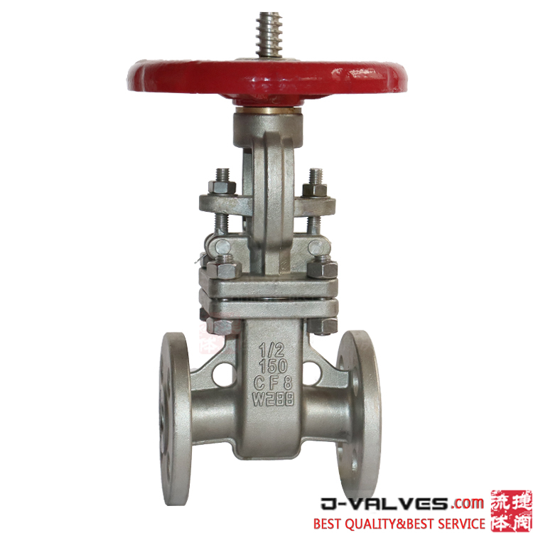 Válvula de compuerta con brida de 0,5 pulgadas de acero inoxidable 