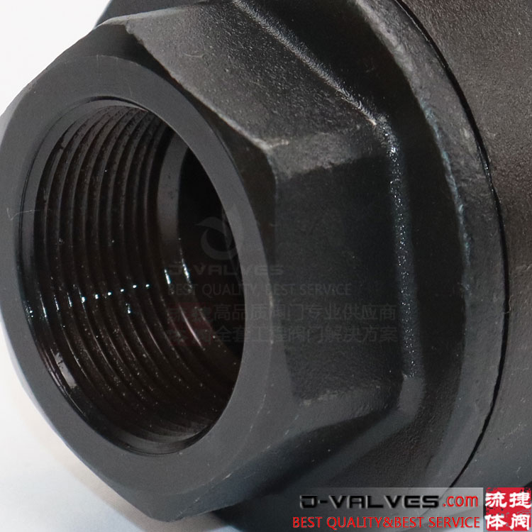 Válvula de bola de acero forjado de puerto completo 2000psi 2pc NPT Puerto completo