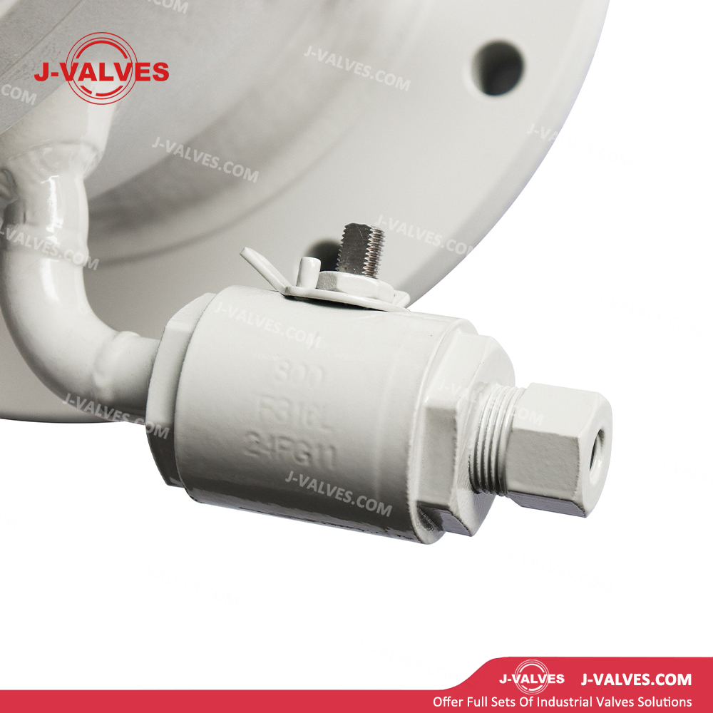 V&aacute;lvula de bola montada en mu&ntilde;&oacute;n con brida de acero al carbono ASME B16.34 WCB de 2 piezas con v&aacute;lvulas de aguja de doble ventilaci&oacute;n