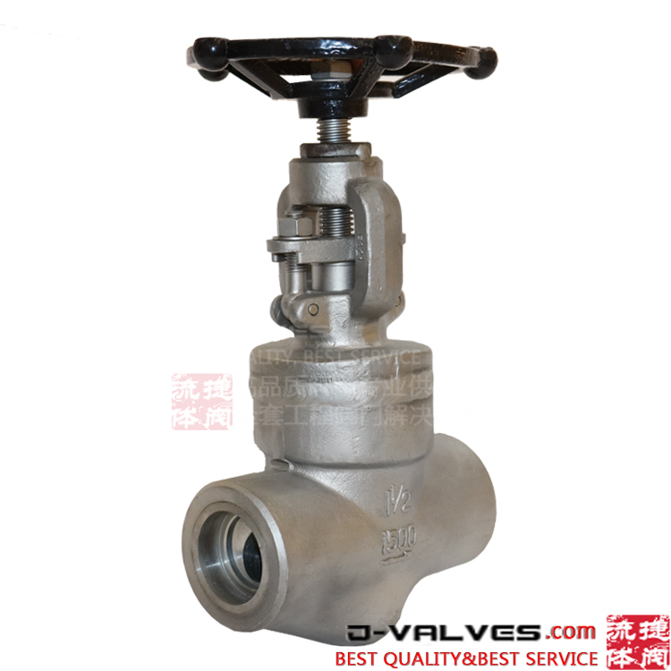 1 1/2 pulgada 1500 lb acero inoxidable F316 Válvula de compuerta de capó soldado de soldadura