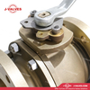 Bronce C95500 2PC 4'' V&aacute;lvula de bola flotante con bridas 