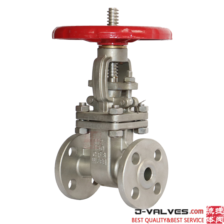 Válvula de compuerta con brida de 0,5 pulgadas de acero inoxidable 