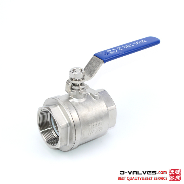 2pc de acero inoxidable npt/bsp/bspt ss floting 1000wog bola válvula
