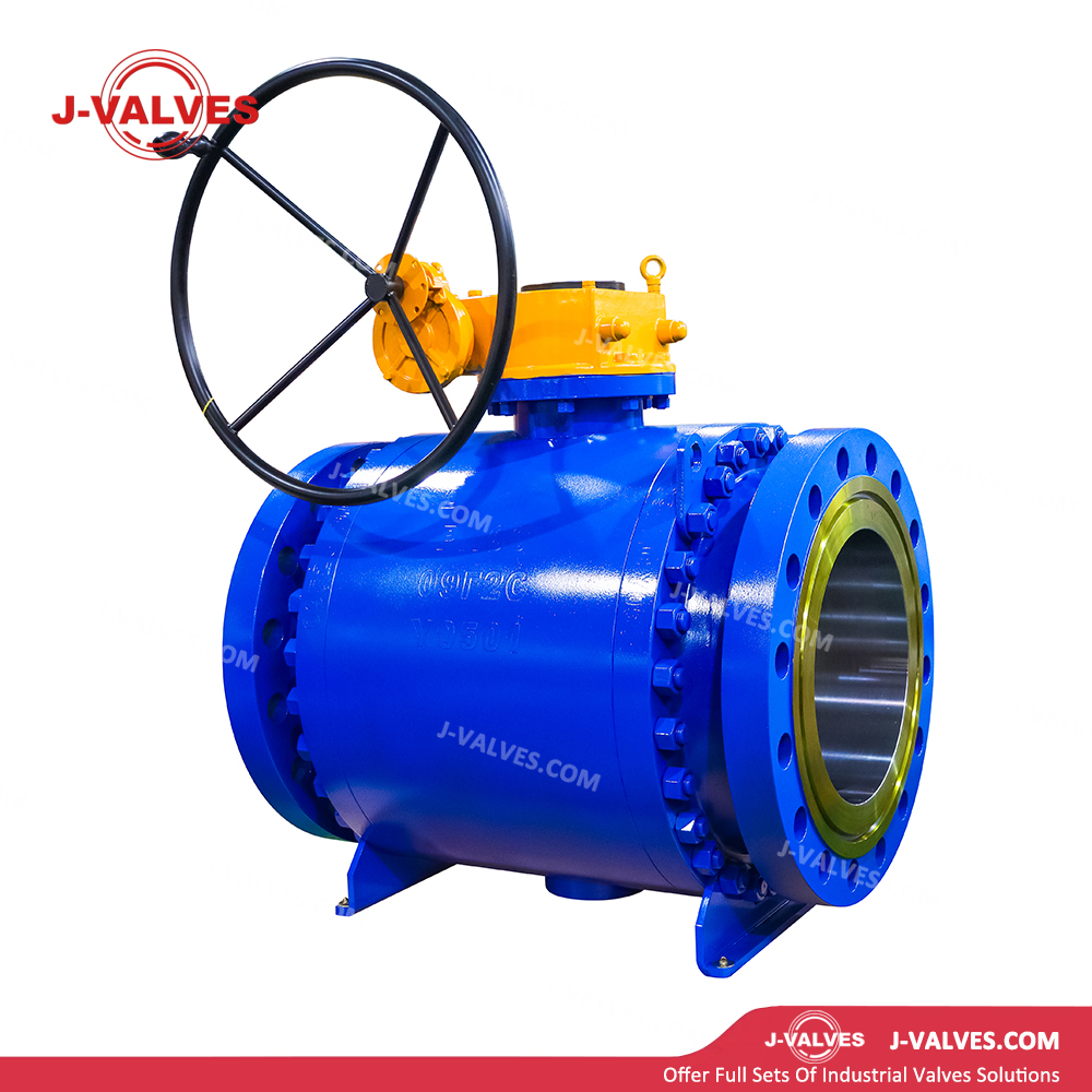 V&aacute;vula de bola montada mu&ntilde;&oacute;n de acero poco aleado DN400 PN63