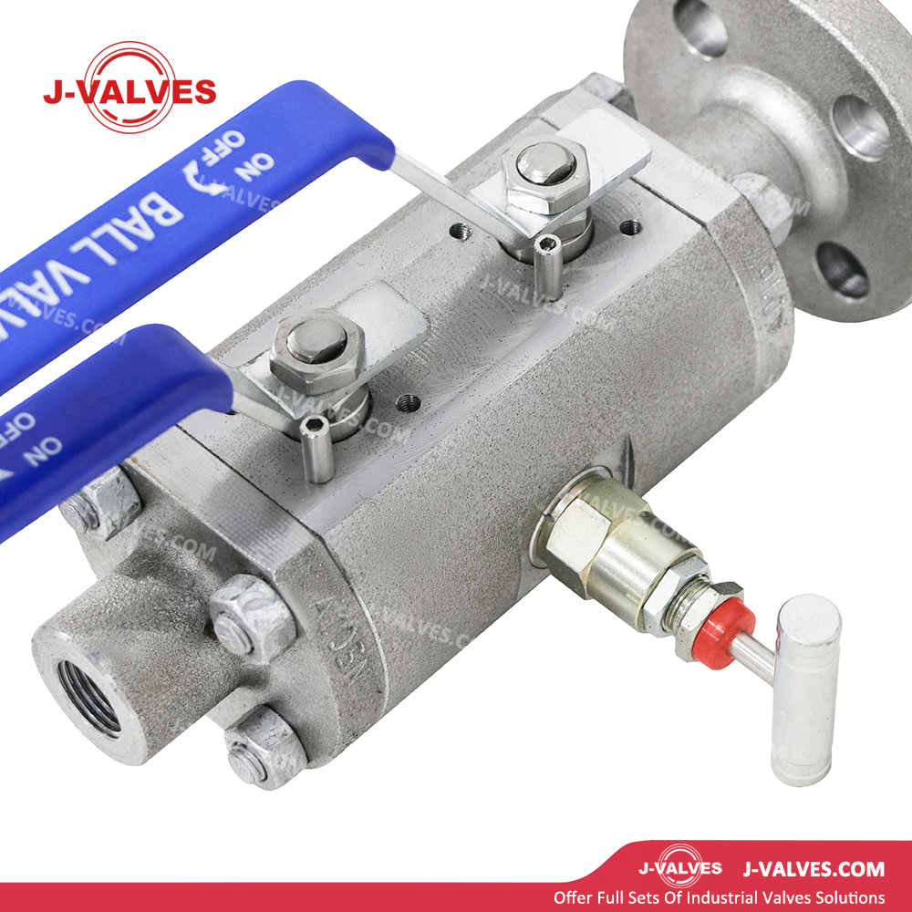 J-Valvas China Control Gas 900LB RTJ & HITRO Duplex Acero inoxidable Válvula de bola DBB