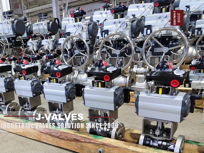 J-VALVES produce válvulas de bola con bridas neumáticas completan su aplicación en plantas de energía