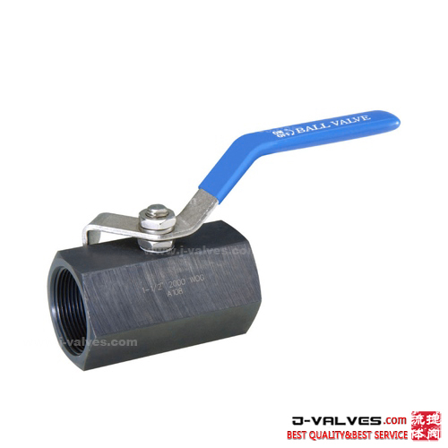 1pc Hexader acero de carbono WCB Reducir válvula de bola de hilo femenino 
